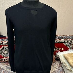 One A Black Long Sleeve Top